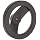 2 Spoked Black Powder Coated Aluminum Dished Hand Wheel, 5" Diameter, 3/8" Hole Diameter (Pack of 1)