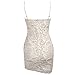 Missord Women's Bra Sleeveless Strappy Mini Dress with Lace for prom