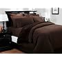Pinzon 160-Gram Solid Flannel Full/Queen Duvet Cover, Java