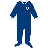 Reebok Indianapolis Colts Newborn Long Sleeve Blanket Sleeper 6-9 Months