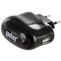 USB - Steckerladeger&auml;t Goobay - schwarz - 1000 mAh 1 Ampere USB Stecker Adapter Netzteil