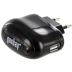 USB - Steckerladeger�t Goobay - schwarz - 1000 mAh 1 Ampere USB Stecker Adapter Netzteil