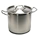 New Professional Commercial Grade 40 QT (Quart) Heavy Gauge Stainless Steel Stock Pot, 3-Ply Clad Base, Induction Ready, With Lid Cover NSF Certified Item