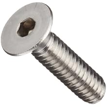 Stainless Steel 18-8 Socket Cap Screw, Vented Flat Head, Hex Socket Drive