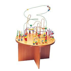 Smart Frames - 6 Wire Profile Table with Wooden Base