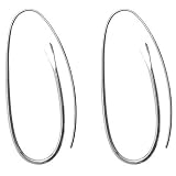 Sterling Silver Medium Paper Clip Earrings - Artisan Handcrafted in Mexico