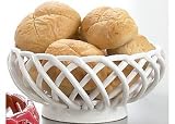 Lindsey Jordan Designs Bread Basket White