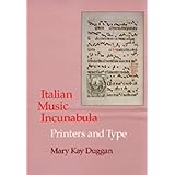 italian music incunabula printers and type