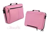 Baby Pink Faux Leather Laptop Case 16