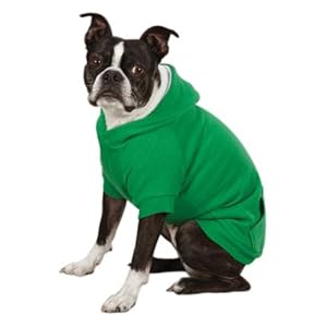 Zack & Zoey Polyester Fleece Lined Dog Hoodie, XX-Large, Green