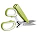 Herb Scissors for Cutting Herbs - 5 Blades with Cover - Finely Cut Basil Oregano Parsley or Any Small Vegetables