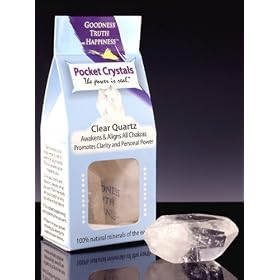 "Pocket Crystals, The Power Is Real" - Clear Quartz. Our crystals are hand picked for their high vibration and positive working energy.