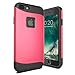 iPhone 7+ Plus Case, Snugg Apple iPhone 7+ Plus Dual Layer Slim Cover [Infinity Series] Protective Bumper Shell Skin - Coral Red
