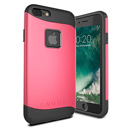 iPhone 7+ Plus Case, Snugg Apple iPhone 7+ Plus Dual Layer Slim Cover [Infinity Series] Protective Bumper Shell Skin - Coral Red