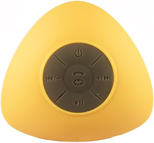 Triangle Mini Wireless Waterproof Bluetooth Shower Speaker Hands Free Speaker for iPhone/iPad/Cellphones - YELLOW