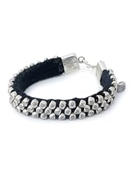 Silver wristband bracelet, Thai Kingdom Coin