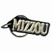 Missouri Tigers Gold MIZZOU Mini Mirror Keychain W/Black Backing