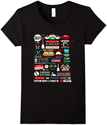 Women's Friends quotes shirt XL Black