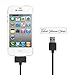 iPhone 4 4s Charger : Stalion® Stable 30-Pin USB Sync Cable & Charging Dock Cord [Apple MFi Certified](Black)(3.3 Feet/1 Meter) for iPhone 2G/3G/3GS/4/4S: Pad 1st/2nd/3rd Gen: iPod Touch 1st /2nd/3rd/4th Gen: iPod Nano 4th/5th/6th Generation