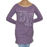 Womens Diesel purple long sleeve casual top with extended tail - Medium
