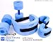 Exervo Aqua Fitness Complete Kit with Heavy Resistance Dumbbells and Large Belt