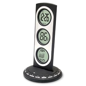Bedol 3-Tier 18-Time Zone Clock, Black by Bedol