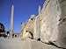 Hieroglyphic-Covered Walls Accenting an Obelisk, Karnak, Luxor, Egypt Photographic Po...