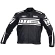 Joe Rocket Nitro Men's Yamaha Leather Street Bike Racing Motorcycle Jacket - Black/Black