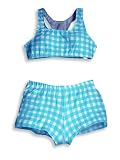 Girl Friends by Anita G - Girls 2-Piece Swimsuit, Aqua, White