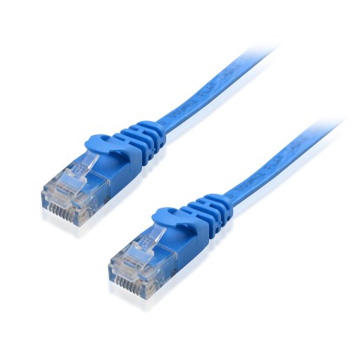 Cable Matters 5-Pack, Cat6 Snagless Ethernet Patch Cable in Blue 5 Feet - Flat Series