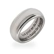 Eve's Addiction Men's and Women's Stainless Steel Serenity Prayer Ring
