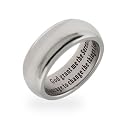 Men's and Women's Stainless Steel Serenity Prayer Ring