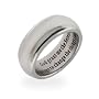 Eve's Addiction Men's and Women's Stainless Steel Serenity Prayer Ring