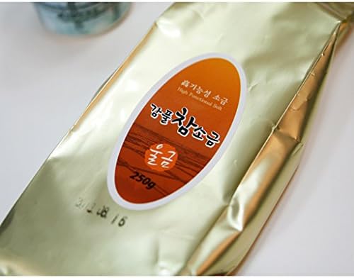 [Pullipecofood] Gampul Premium 4 Flavors Seasoning Salt Set - Red Ginseng, Shiitake, Tumeric, Phellinus Linteus Salt (4 Flavors Refill (250g x 4))