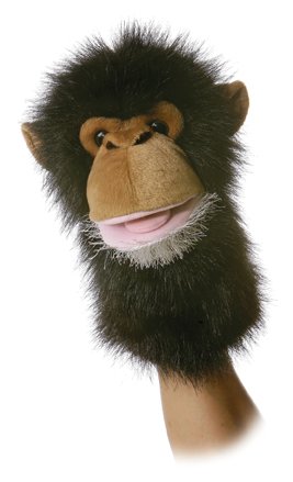 Childrens Toyshop  Toys : Plush Chyka Chimpanzee Hand Puppet 10"