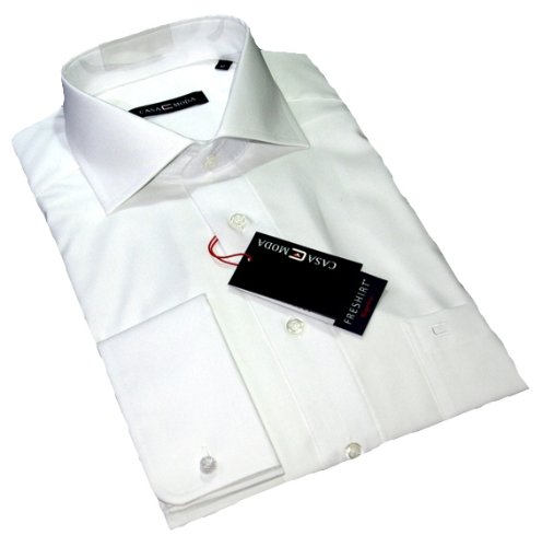 Casa Moda Langarm Hemd weiss 100% Baumwolle Haifischkragen 