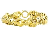 Jewelry : 14KT TEXTURED AND POLISHED ROSETTA BRACELET ERV $1229.99