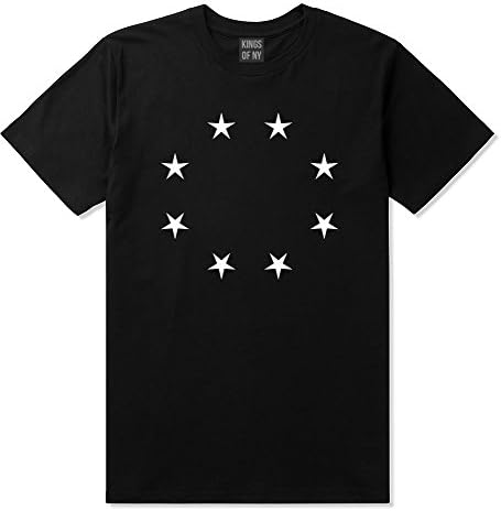 Kings Of NY Stars Circle Scale Black True Goth Ghetto T-Shirt Large Black