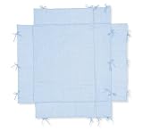 Pinolino 77676-2U - Laufgitter-Einlage universal, 'Karo Helsinki' blau