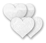 Nippies Bride Like A Virgin- White Heart Waterproof Self Adhesive Fabric Nipple Cover Pasties