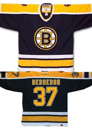 Buy BERGERON #37 Boston Bruins CCM 550 Series Replica NHL Hockey Jersey (NHLPA Certified Custom Sewn...