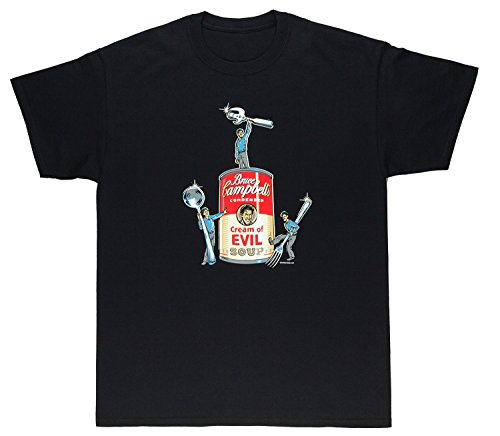 T-Shirt Bordello Bruce Campbell's Soup Men's Shirt X-Large Black