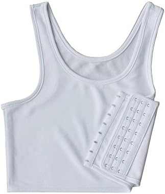 Women Hook Vest Top Lesbian Chest Tomboy Slim Fit Straps Tank Sports Bra Chest Binders