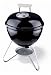 Weber Smokey Joe: 10020 14.5'' Smokey Joe Silver Portable Charcoal Grill with Heavy-Duty Plated Stee