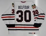 Ed Belfour Chicago Blackhawks Ccm Authentic Jersey Size 58 Fight Strap New - X-Large