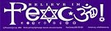 Believe in Peace Bumper Sticker