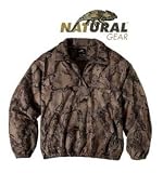 Natural Gear Camo Fleece Hunting Pullover Shirt (Men's XL, NatGear Natural)