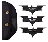 3pc 5.5 Batman Dark Knight Prop Batarang Throwing Knives Throwers Blades