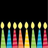 Creative Converting 16 Count 3-Ply Paper Beverage Napkins, Great Birthday