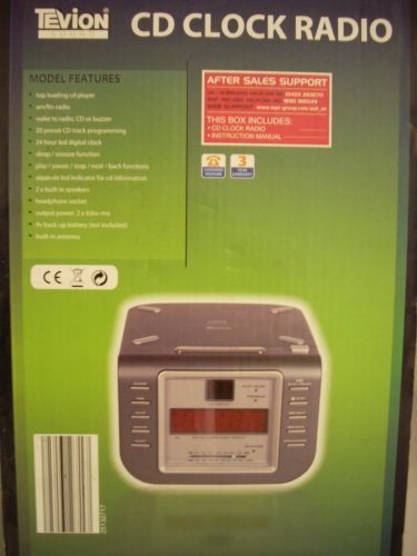 Childrens Toyshop  Electronics : TEVION CD CLOCK RADIO